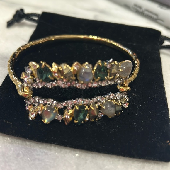 Alexis Bittar Stunning Rectangular Crystal Top Bracelet-Boutique